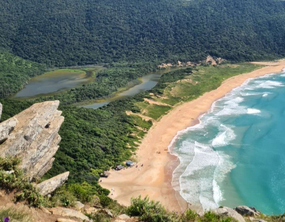 Vista panorâmica da Lagoinha do Leste em Florianópolis